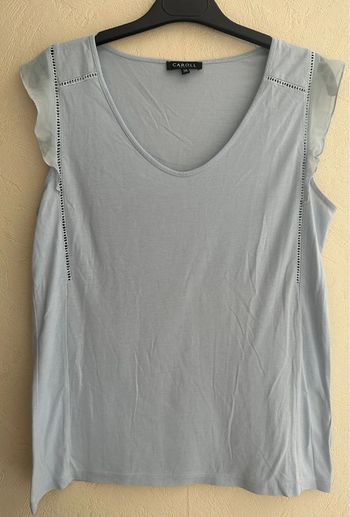 Débardeur grise en coton femme taille 38 marque Caroll