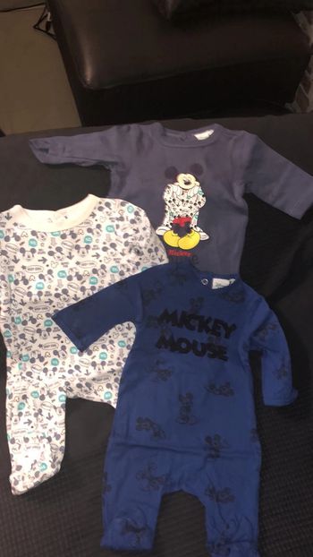 Lot de 3 pyjamas Disney