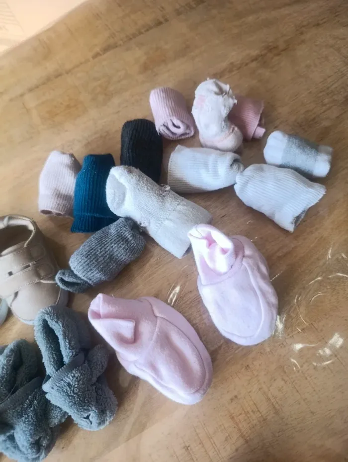 Chaussure et chaussettes 0/3 mois - photo numéro 5