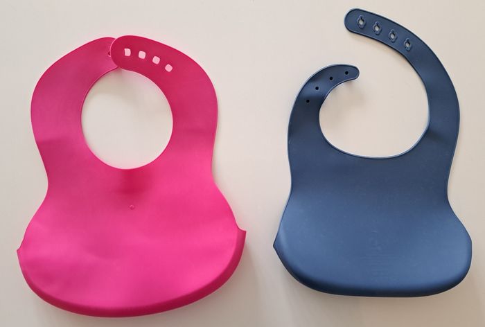 Lot de 2 bavoirs silicone BE - photo numéro 3