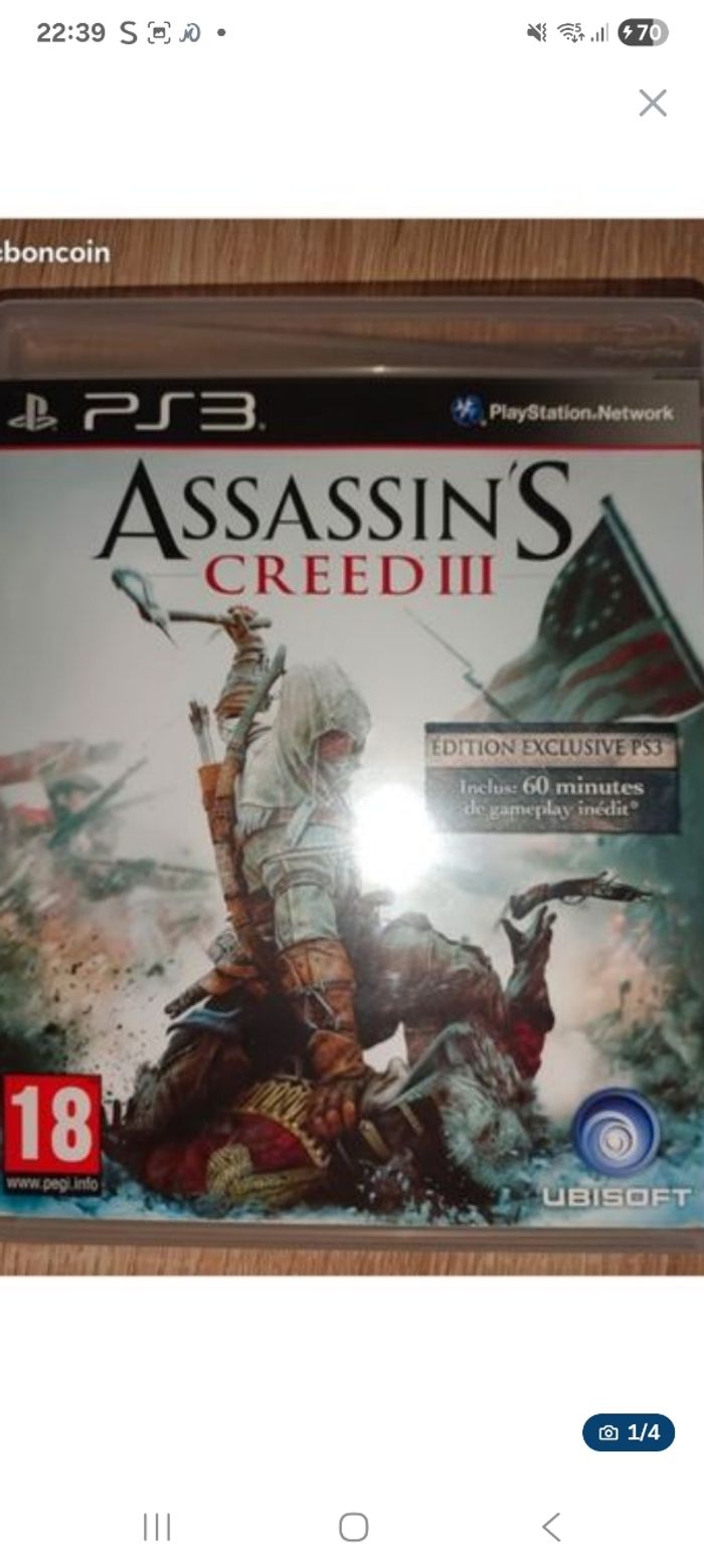 Assassin’s creed 3 PlayStation 3