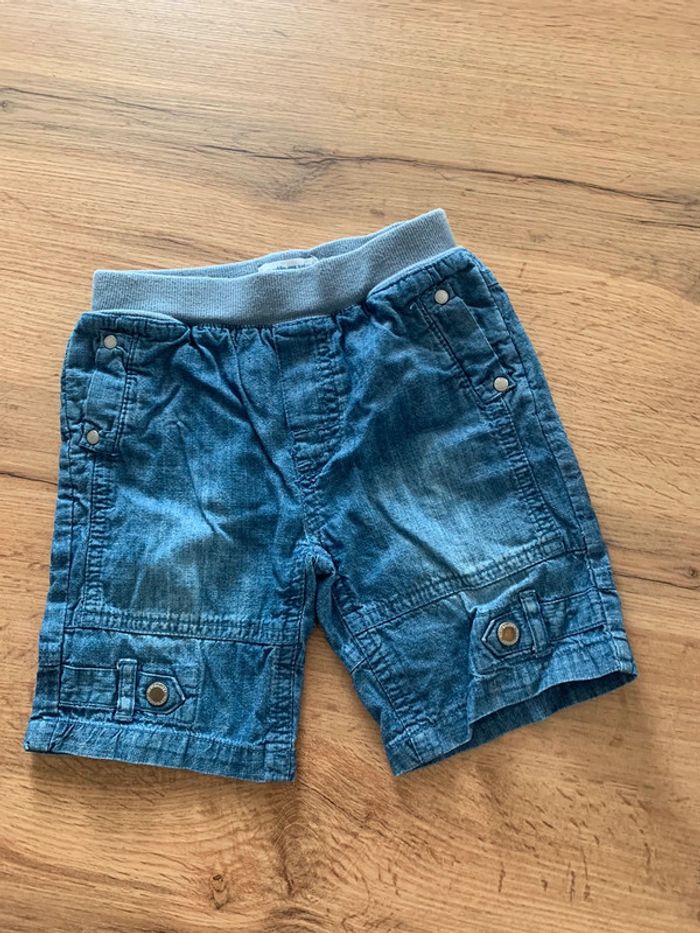 Short jean bleu garçon Vertbaudet 18 mois