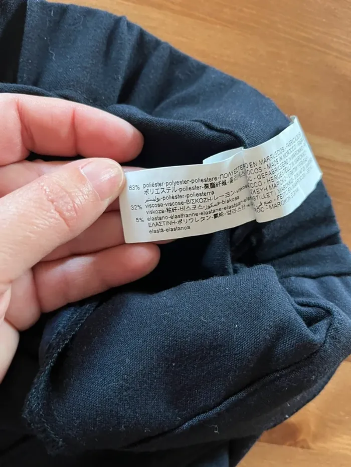 Pantalon bleu marine Zara en taille XS - photo numéro 4