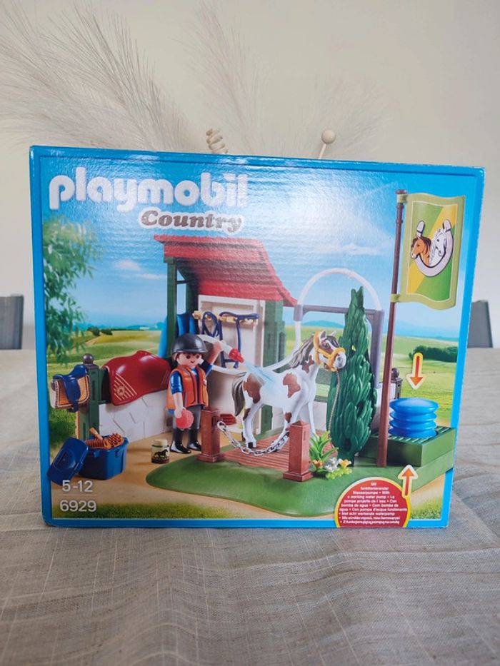 Playmobil box de lavage pour chevaux 6929
