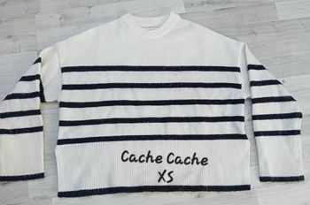 Pull à rayures cache cache