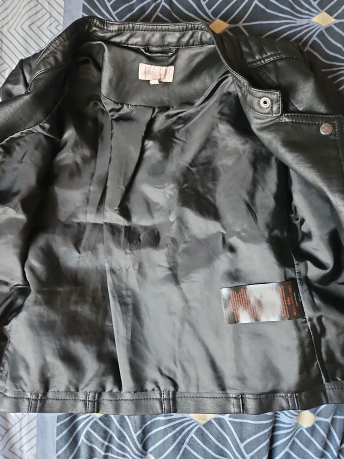 Veste faux cuir noir 10 ans Only - photo numéro 5