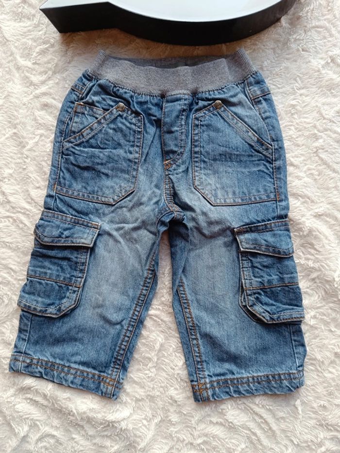 Pantalon confortable style jeans Garçon 2 ans Orchestra 100% coton - photo numéro 2