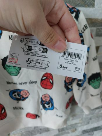 Pull marvel 12mois garçon 
