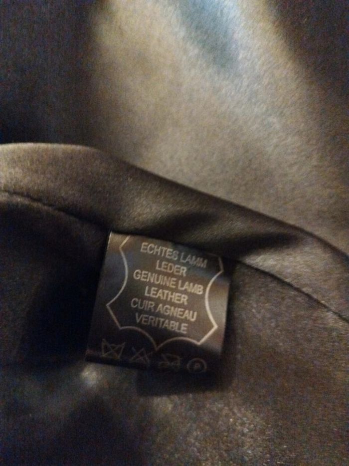 Veste parka à capuche vrai cuir noir M/38 - photo numéro 6