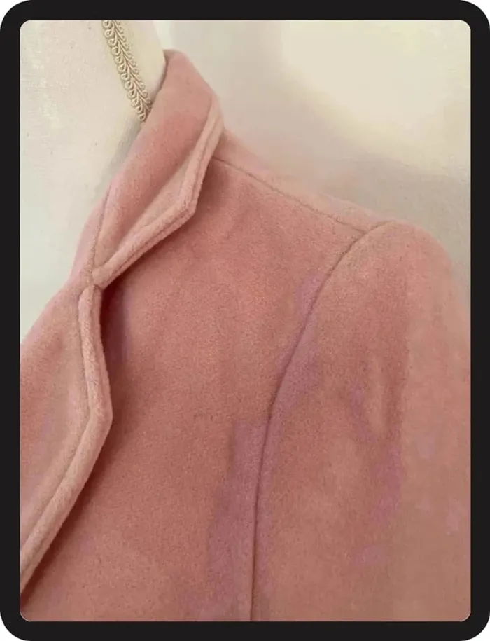 Manteau Trench Rose NafNaf Taille 36/S Neuf - photo numéro 4