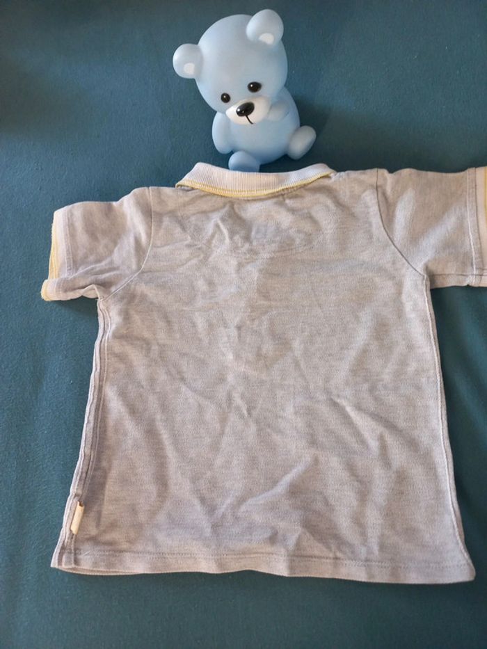 Polo gris et jaune Sergent Major 24 mois - photo numéro 2