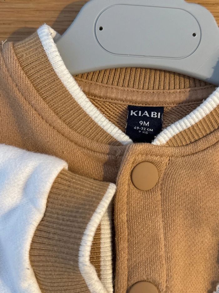 Veste Teddy beige et crème 9 mois - photo numéro 2