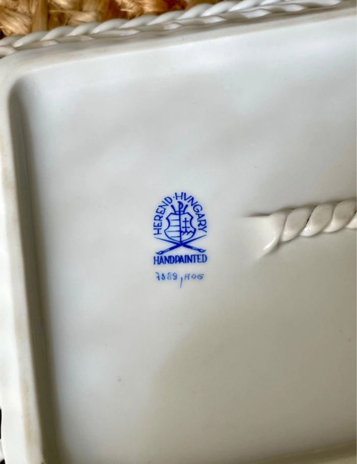 Plat en porcelaine HEREND - photo numéro 6