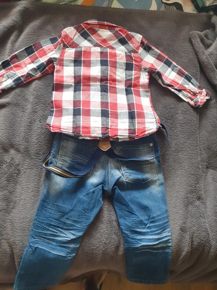 Ensemble pantalon + chemise 18 mois - photo numéro 2