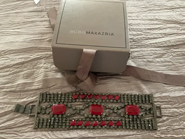 Bracelet rouge et diamanté - photo numéro 6