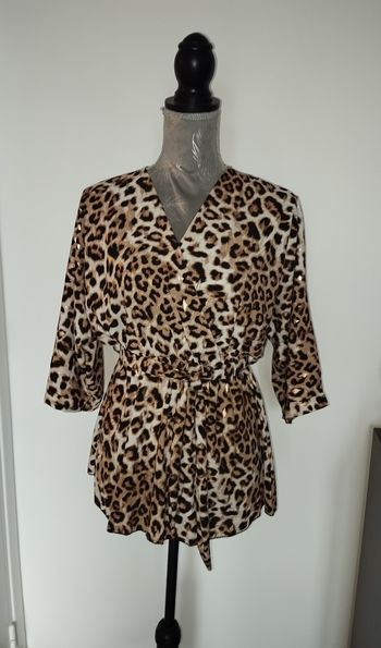 Blouse 3/4 léopard