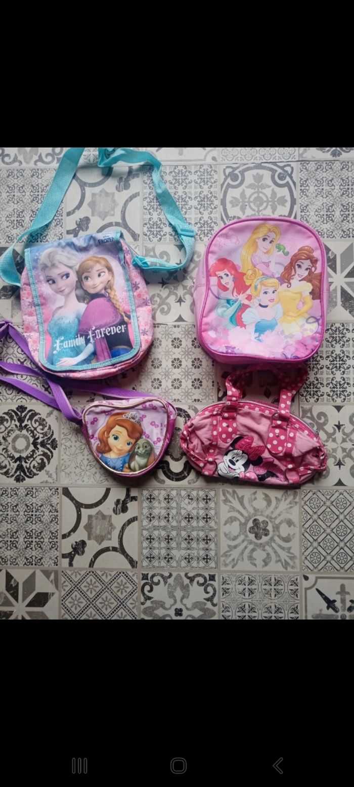 Sac reine des neiges Sofia princesse minnie