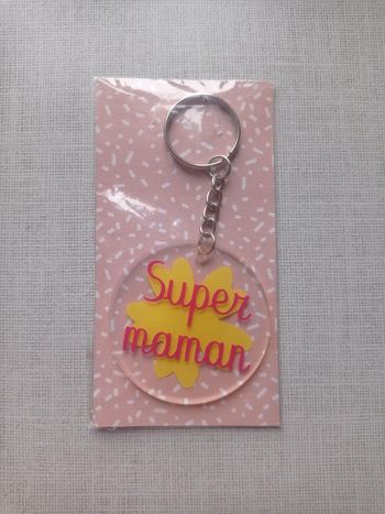 Porte clé super maman