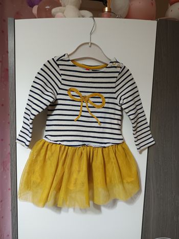 Robe marinière et tulle 12 mois 