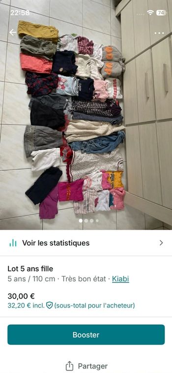 Lot vêtement fille hiver 