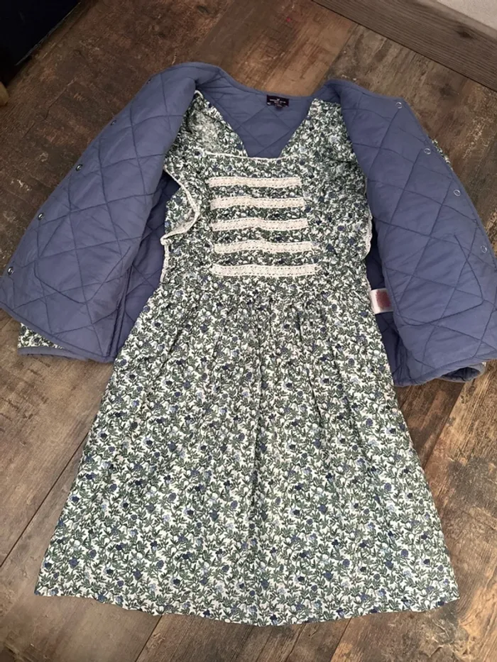 Ensemble robe doublée + gilet sergent major 8 ans - photo numéro 2