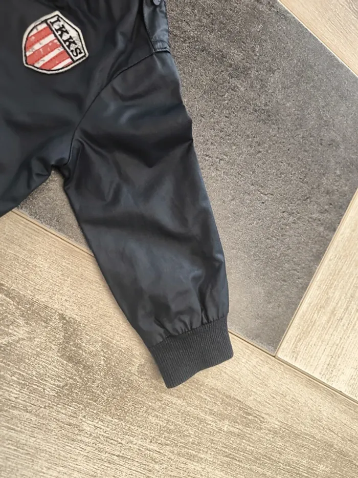 Veste zippée type enduit garçon 12 mois IKKS - photo numéro 4