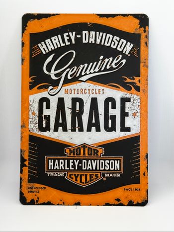 Hueforge vintage Harley Davidson