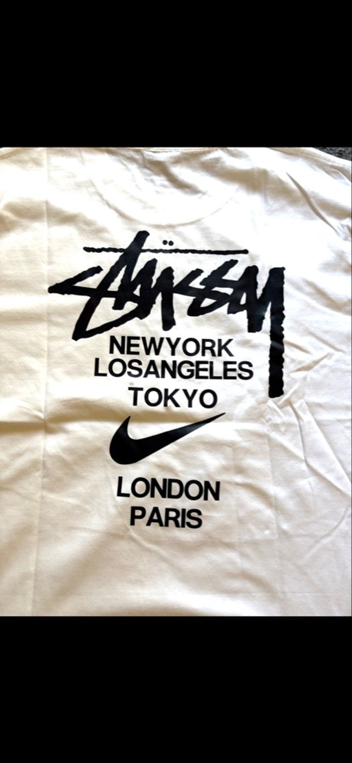T shirt stussy taille M blanc - photo numéro 7