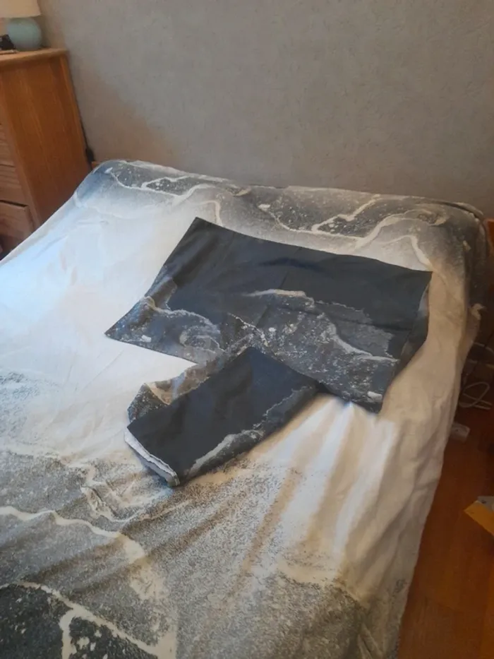 Housse de couette lit double 200 x 200 1vec 2 taies rectangles - photo numéro 3