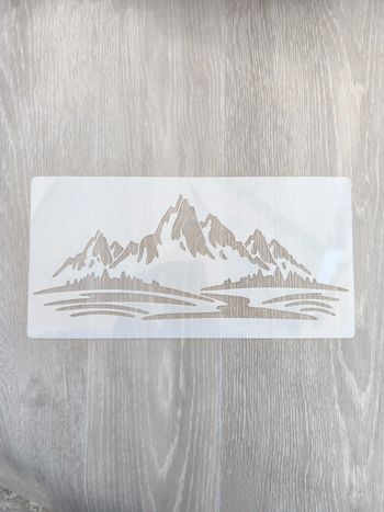 Pochoir montagnes