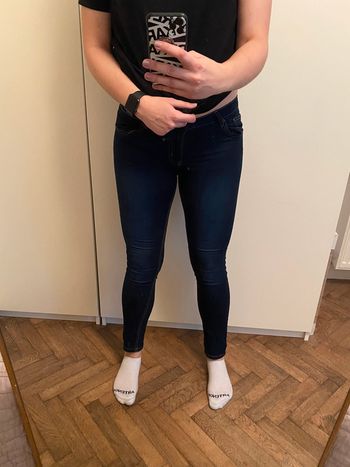 Jean skinny bleu foncé