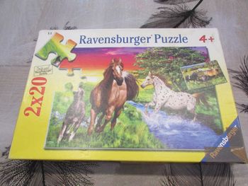 Puzzle Ravensburger 2x20 pièces thème Cheval