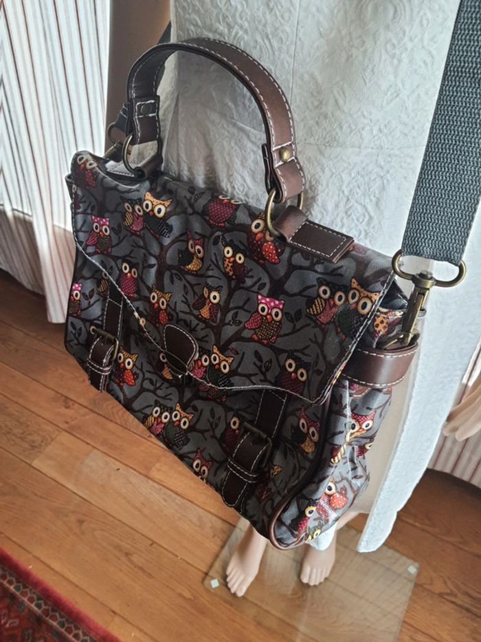 Jolie Sac à main gris/marron Mfhandbags neuf - photo numéro 8