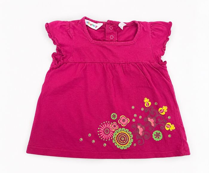 T-shirt bébé fille rose fuchsia