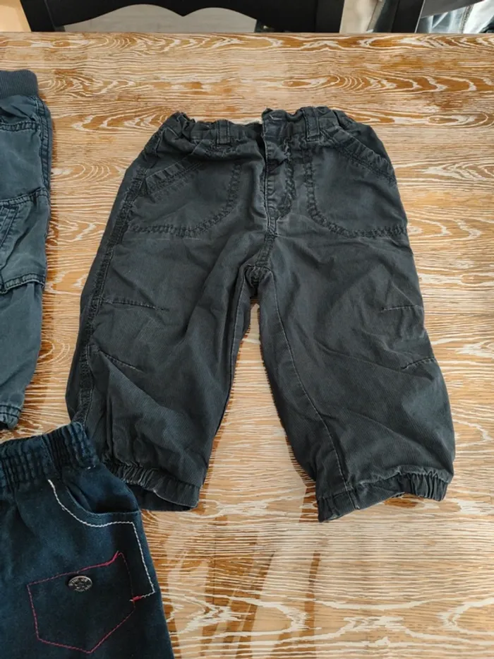 🍁 lots de 3 pantalons 12 mois 🍁 - photo numéro 3