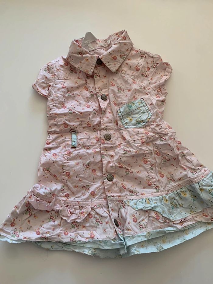 Lot 3 robes été motifs fleurs 18 mois - photo numéro 6