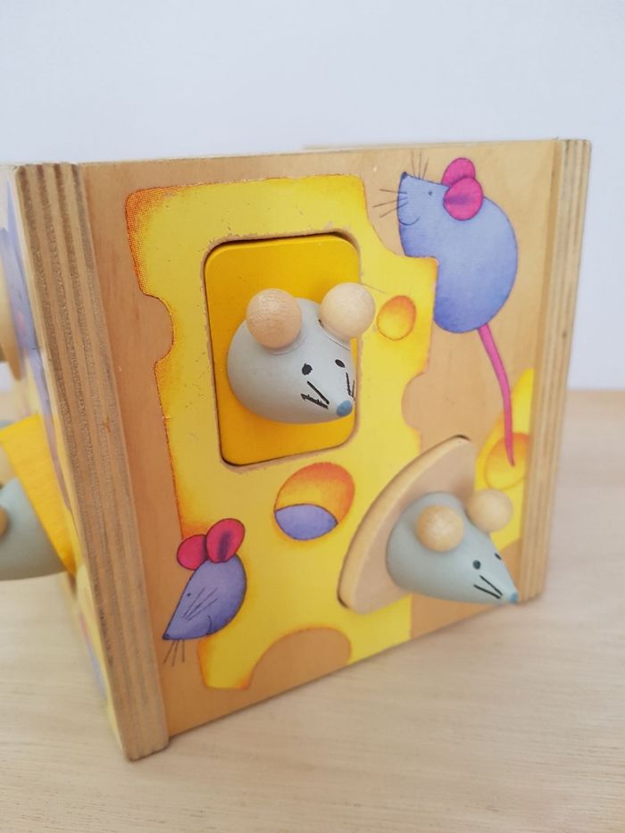 Chelona boîte à formes en bois Mouse box - photo numéro 5