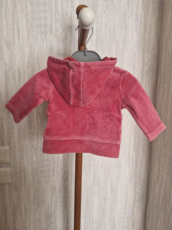 Gilet zippé capuche bébé 3 mois Tex baby Coton Polyester - photo numéro 6