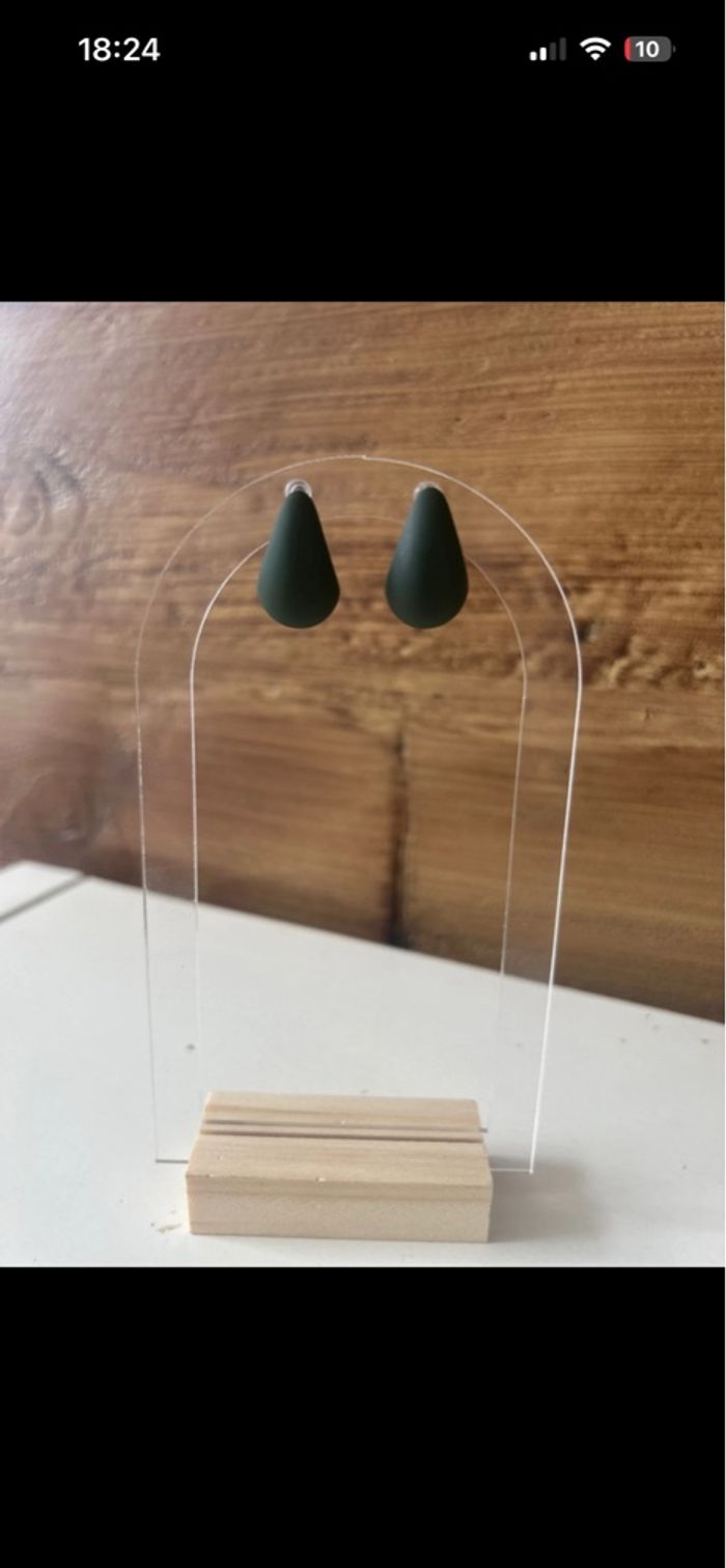 Boucle d’oreille femme en forme de goutte