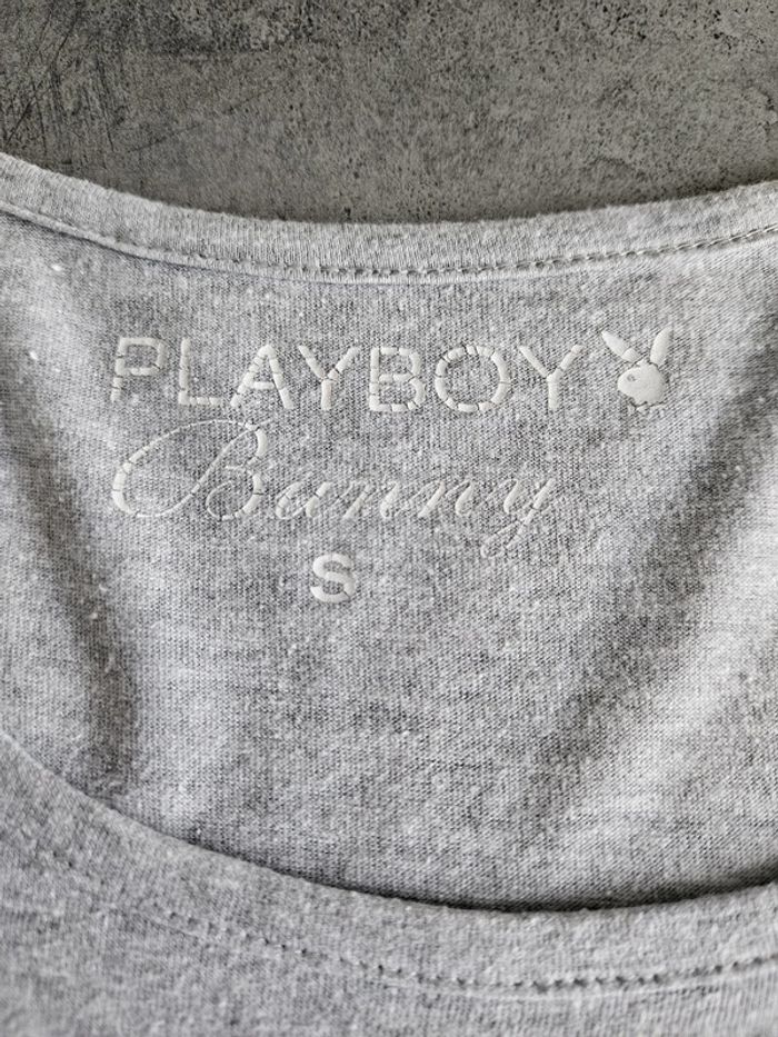 Chemise de nuit femme - Taille S / 36 - Playboy - Gris avec drapeau américain - photo numéro 2