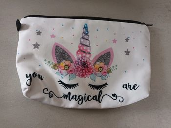 Pochette motif licorne