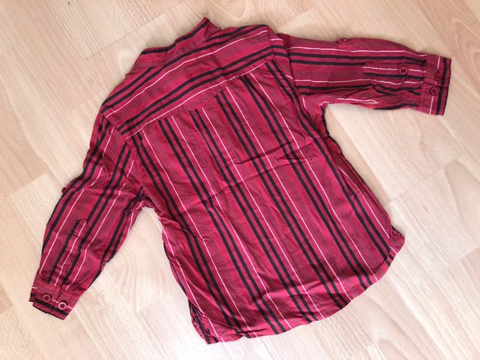 Belle chemise rouge à rayures T. 2 ans Creeks TBE - photo numéro 2