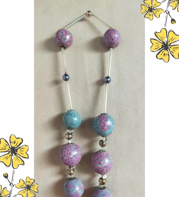 Collier fée en perles de pâte polymère – Pièce artisanale _ Collection Nuances de Rose - photo numéro 6