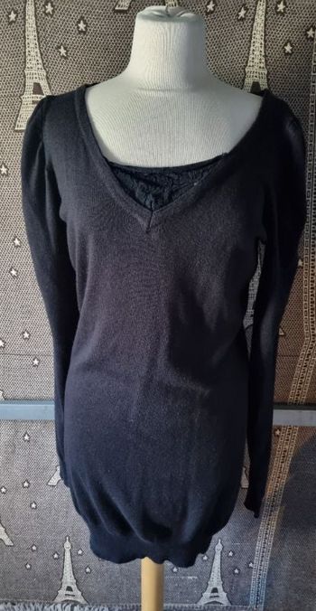Robe pull noir taille L