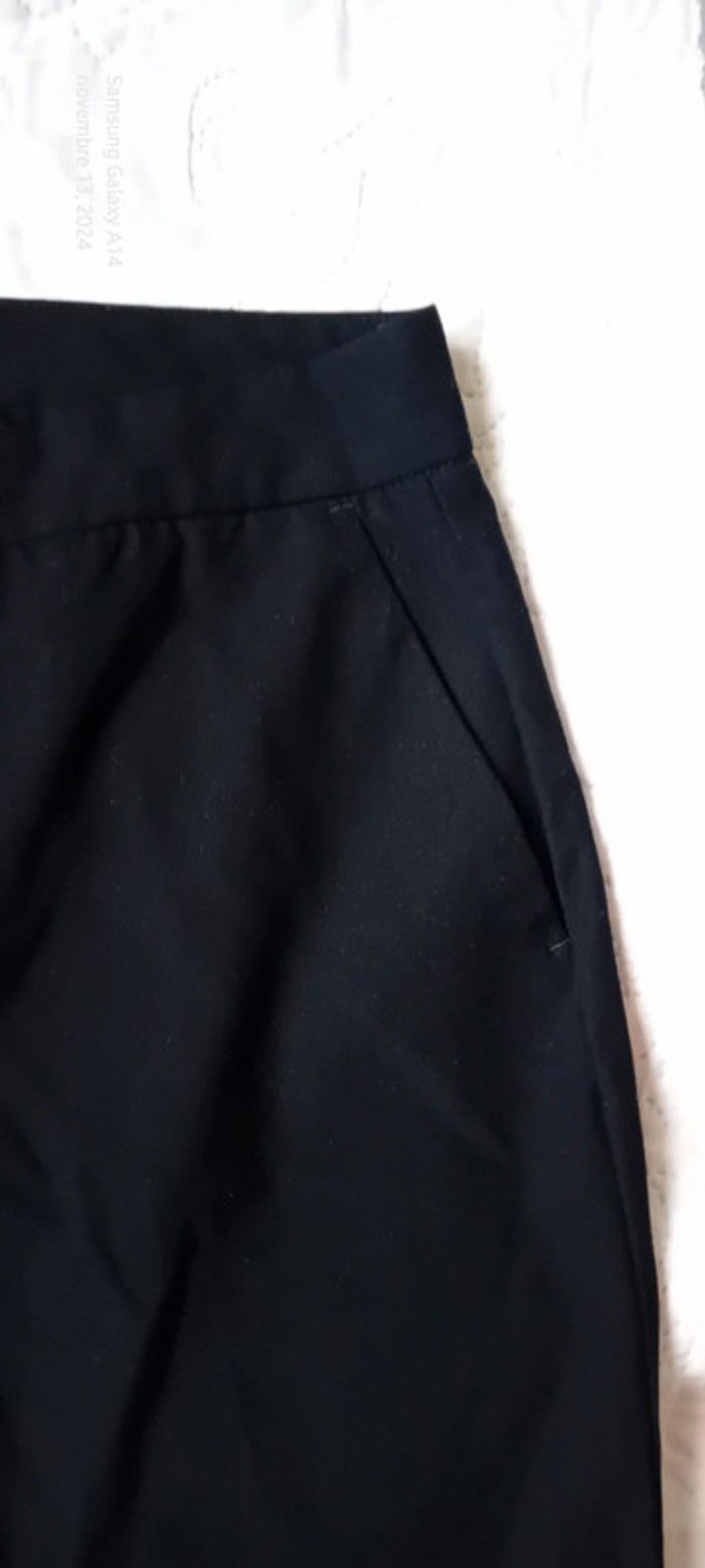 Pantalon léger habillé coupe droite noir femme XS zara - photo numéro 11