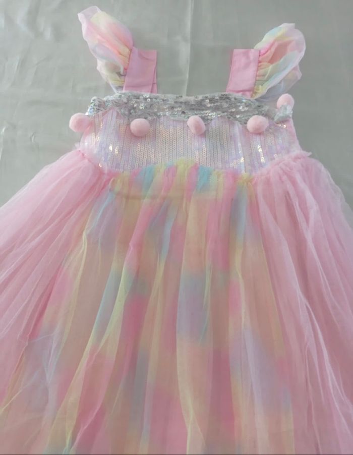 Déguisement robe princesse rose licorne et accessoires 6ans - photo numéro 3