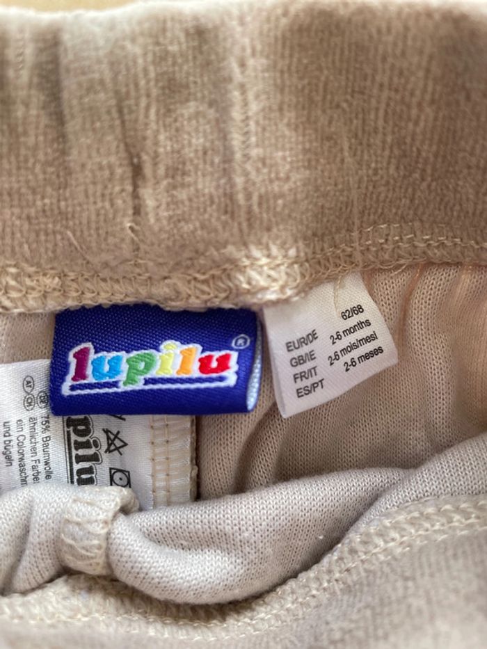 Lot fille 2 pantalons velours  et 1 pull lupilu 6 mois - photo numéro 4