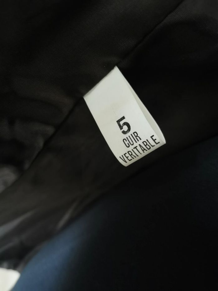 Veste en cuir marron Francesco Rizzi - photo numéro 6