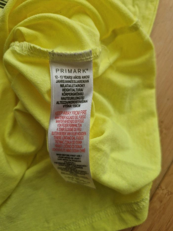 T-shirt été garçon jaune fluo 12/13 ans Primark - photo numéro 4