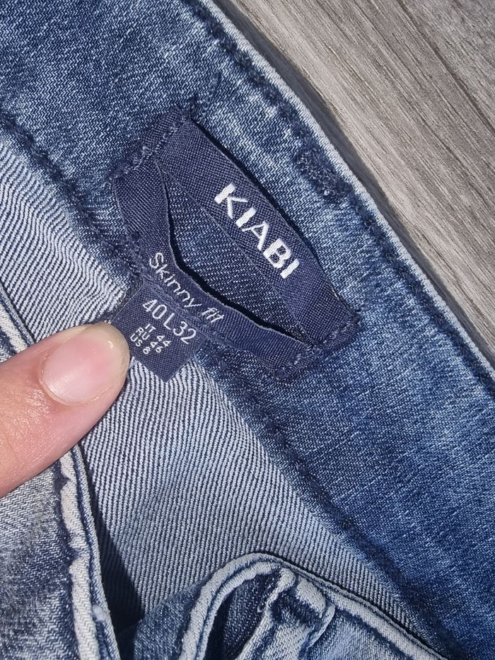 Jean skinny kiabi délavé  taille haute - photo numéro 2